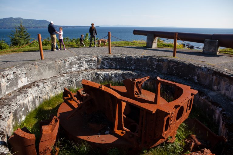 Gun emplacement for abercrombie state historical park