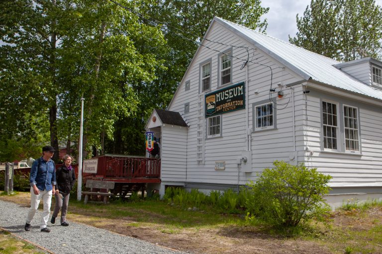 White building for Talkeetna Historical Society Museum